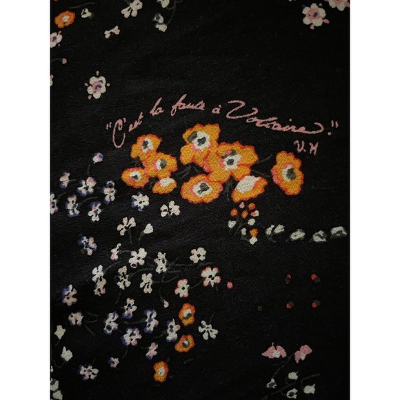 Zadig & Voltaire Floral Maxi Dress Lace Trim Racerback Hi Low SM Boho Dark Fem - Picture 10 of 16